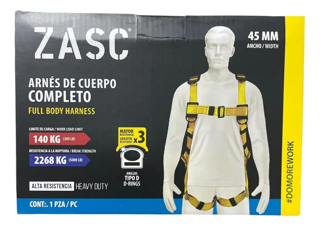 Arnes Zasc Cuerpo Completo 3 Anillos