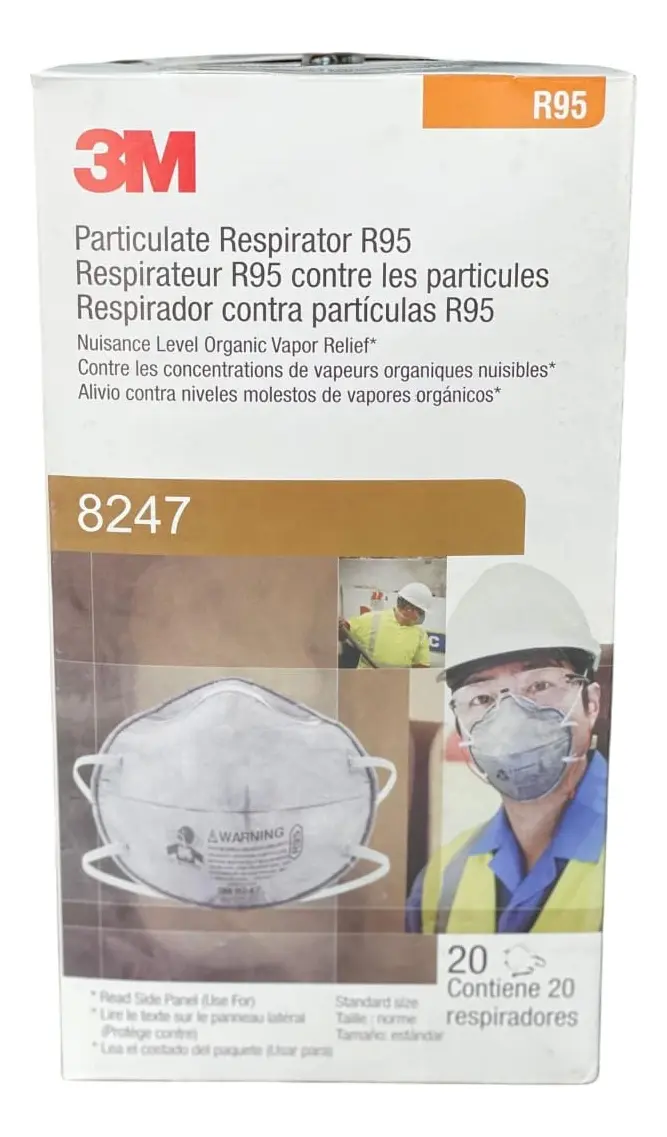 Mascarilla 8247 Para Soldadura Y Vo R95 (20und) 3m