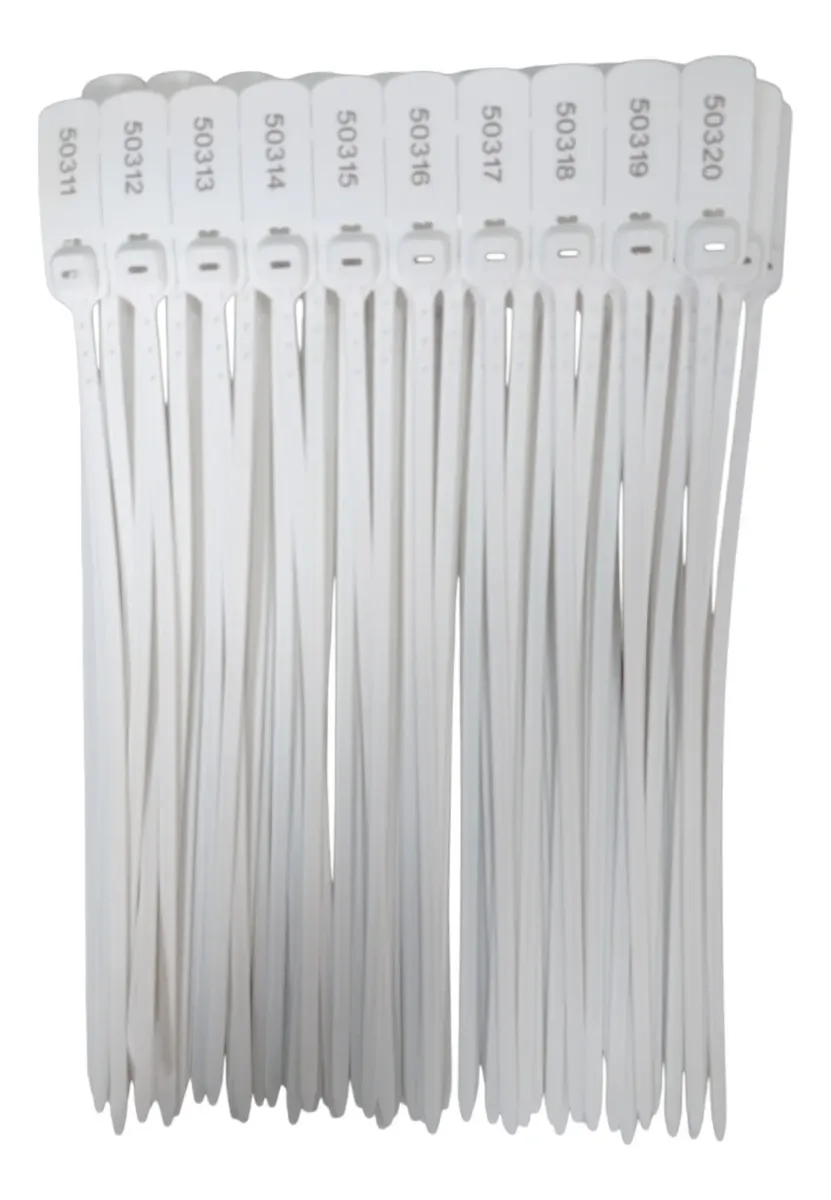 Precintos De Seguridad Plasticos 40cm Blancos