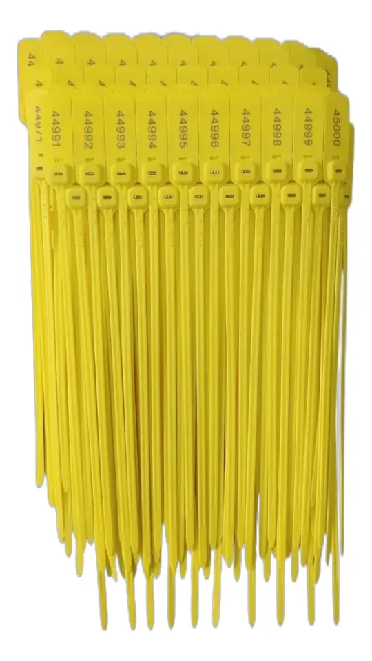 Precintos De Seguridad Plasticos Amarillos De 40cm