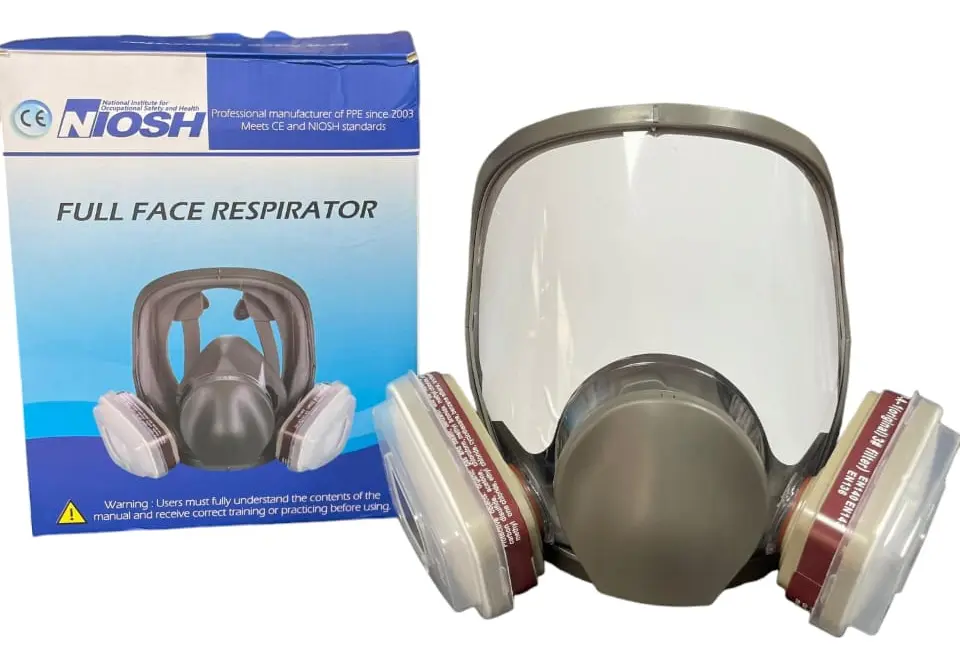 Respirador Cara Completa+ Cartucho 6001cn Y Filtros 5n11-501